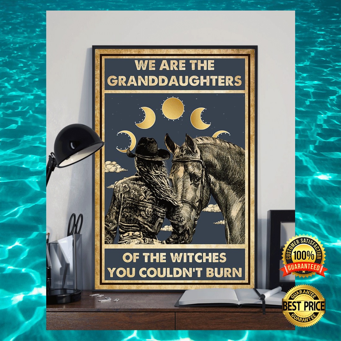Cowgirl we are the granddaughters of the witches you couldn_t burn poster 2