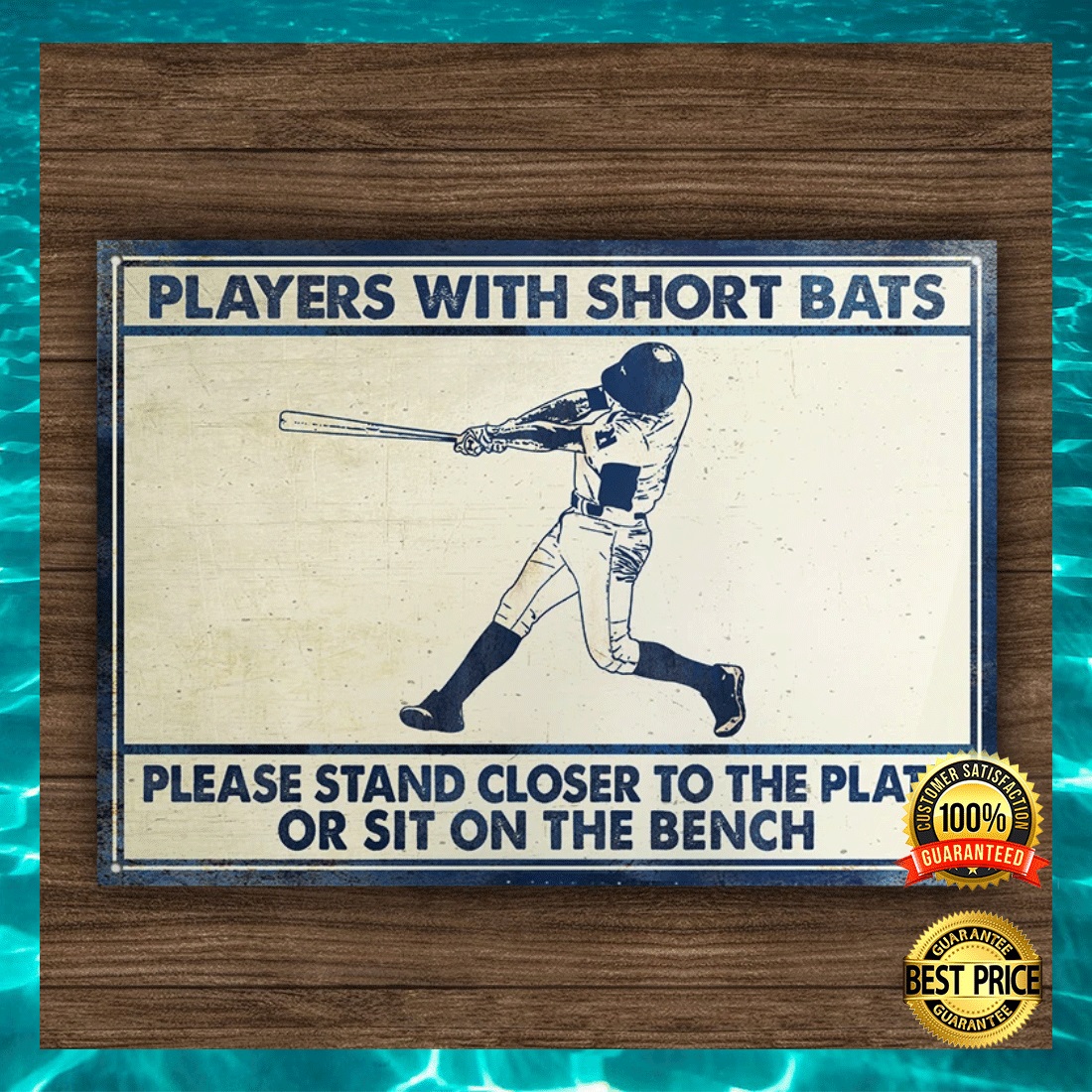 Players with short bats please stand closer to the plate or sit on the bench poster 2