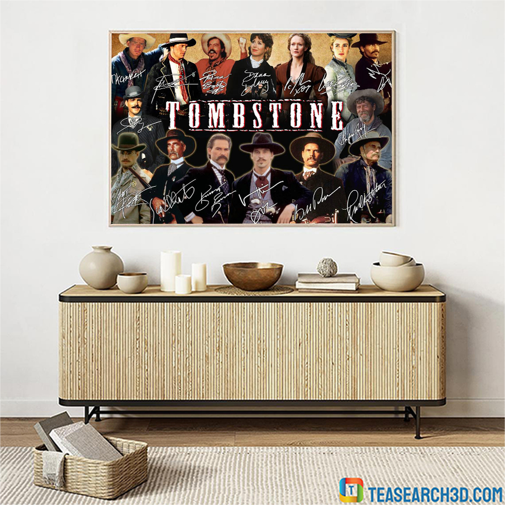 Tombstone characters signature poster