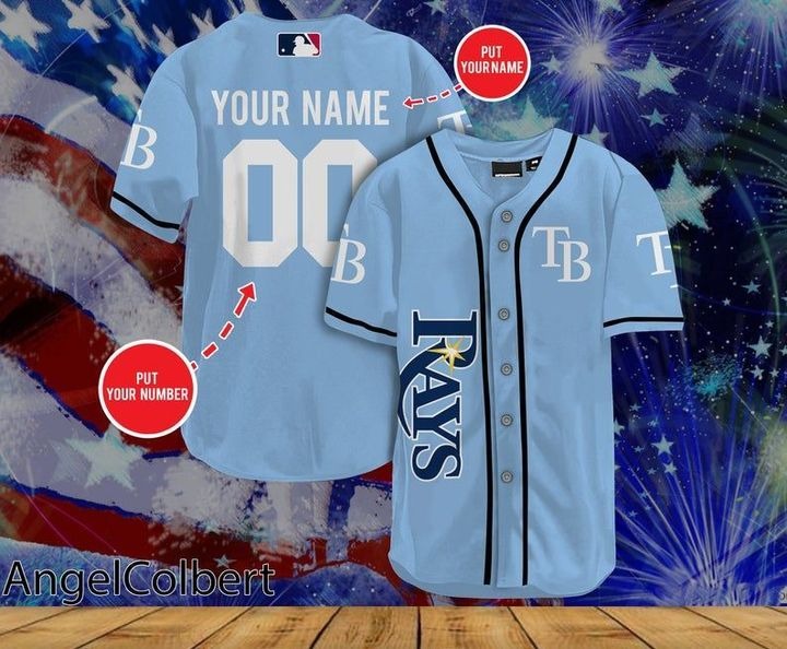 Tampa Bay Rays Personalized Name And Number Baseball Jersey Shirt