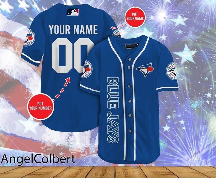 Toronto Blue Jays Personalized Name And Number Baseball Jersey Shirt