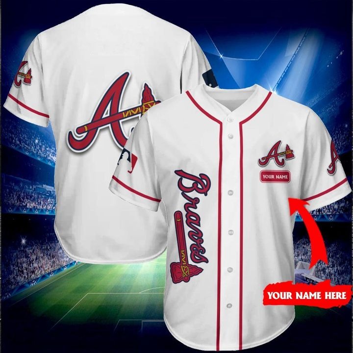 Atlanta Braves Personalized Baseball Jersey Shirt