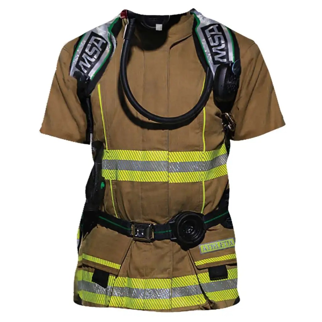 Firefighter Uniform 3D All Over Print Shirt And Hoodie