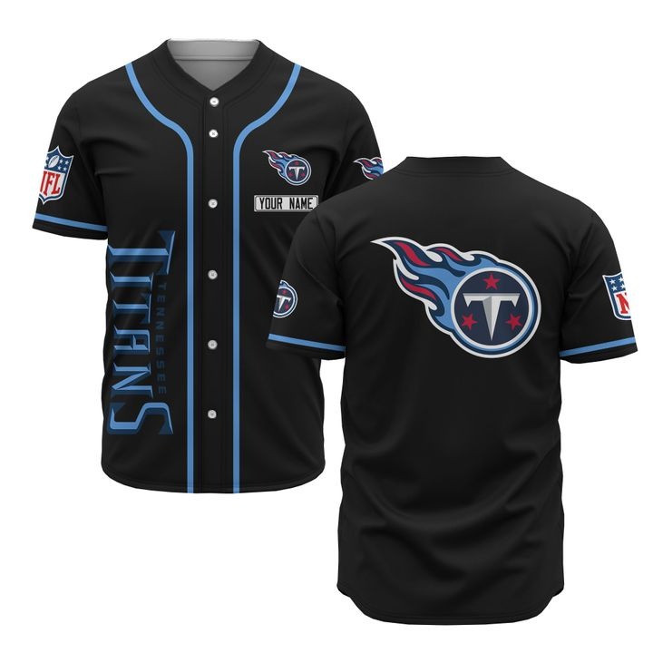 Tennessee Titans Personalized Custom Name Baseball Jersey Shirt
