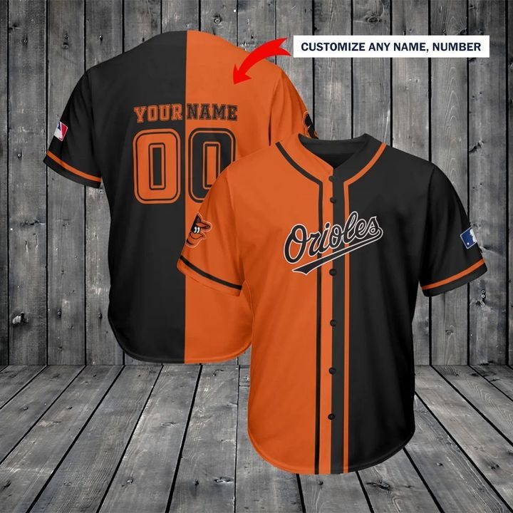 Baltimore Orioles Custom Name And Number Baseball Jersey
