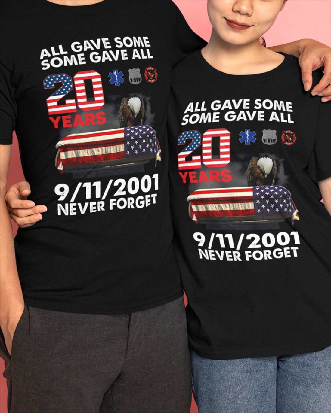 All gave some some gave all 20 years 9/11/2001 never forget shirt