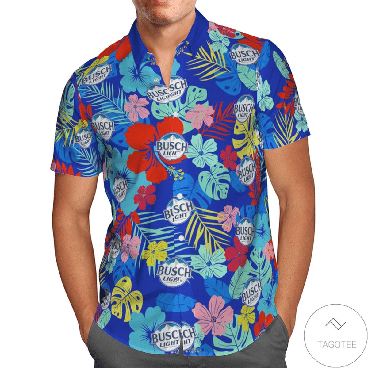 Busch Light Flower Hawaiian Shirt