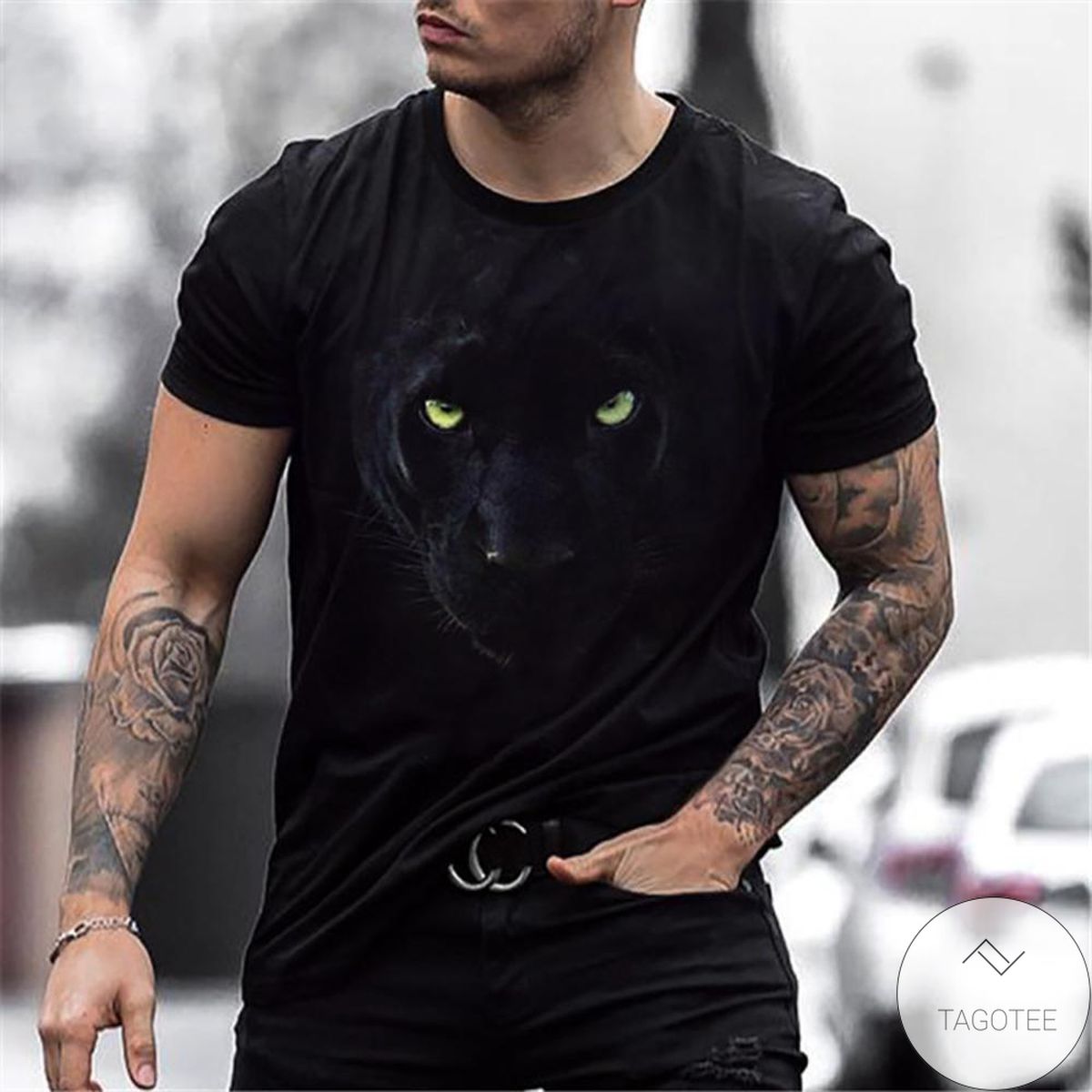 Animals 3d Graphic Printed Short Sleeve Shirt
