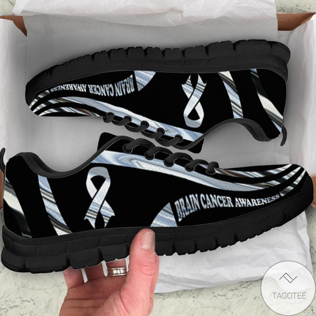 Brain Cancer Awareness Sneakers