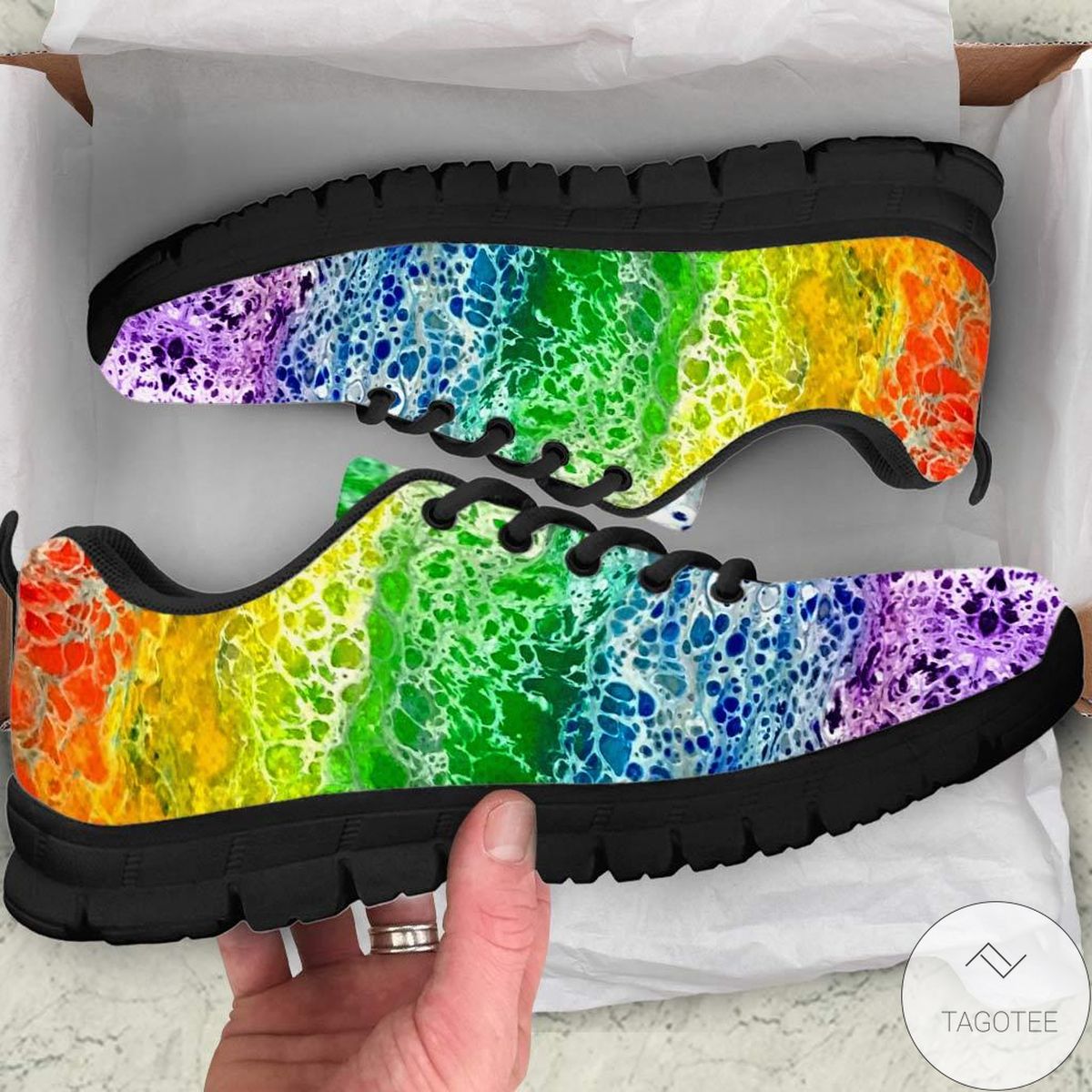 Colorful Art Of Love Lgbt Support Sneakers