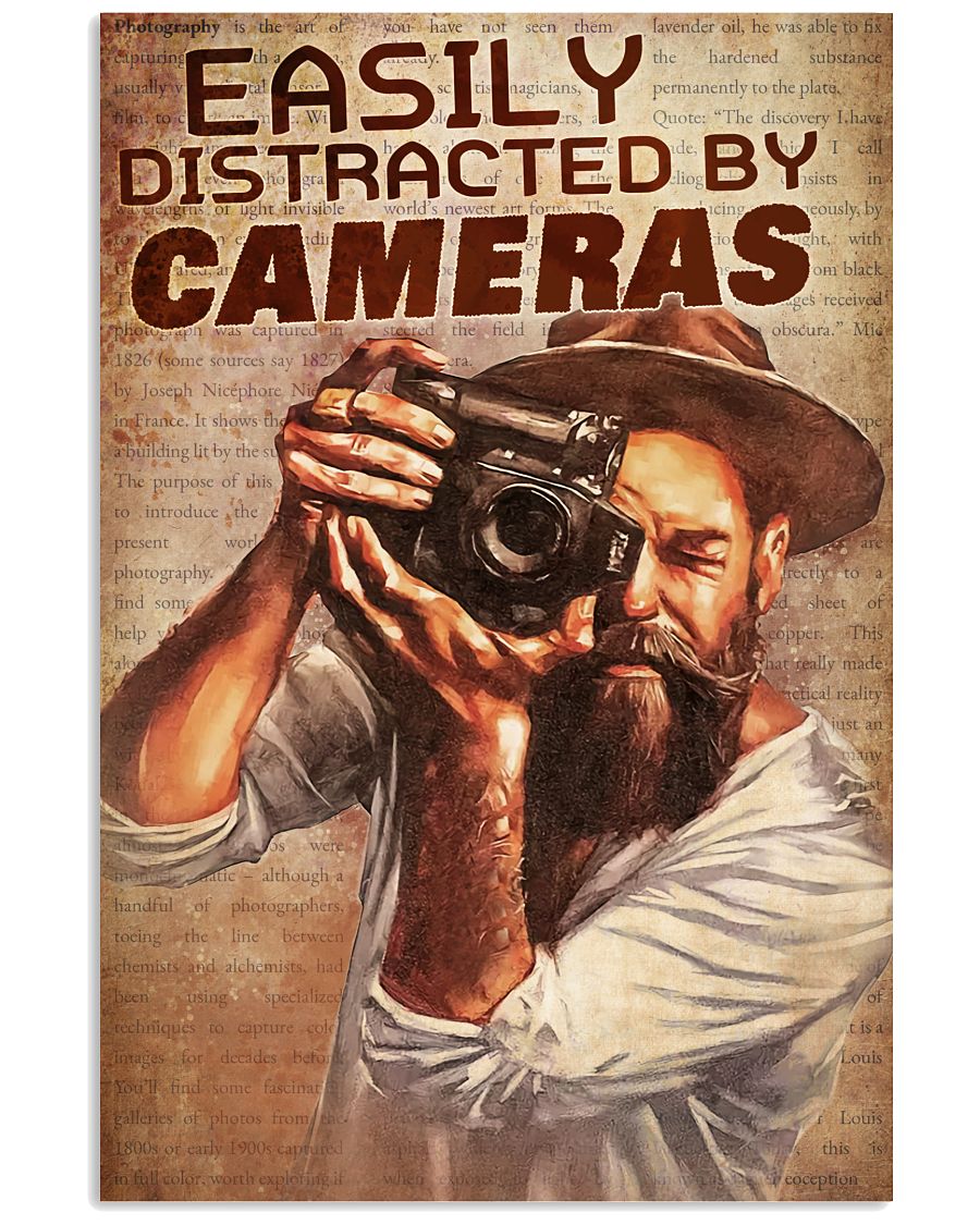 Best Easily Distracted By Cameras Poster