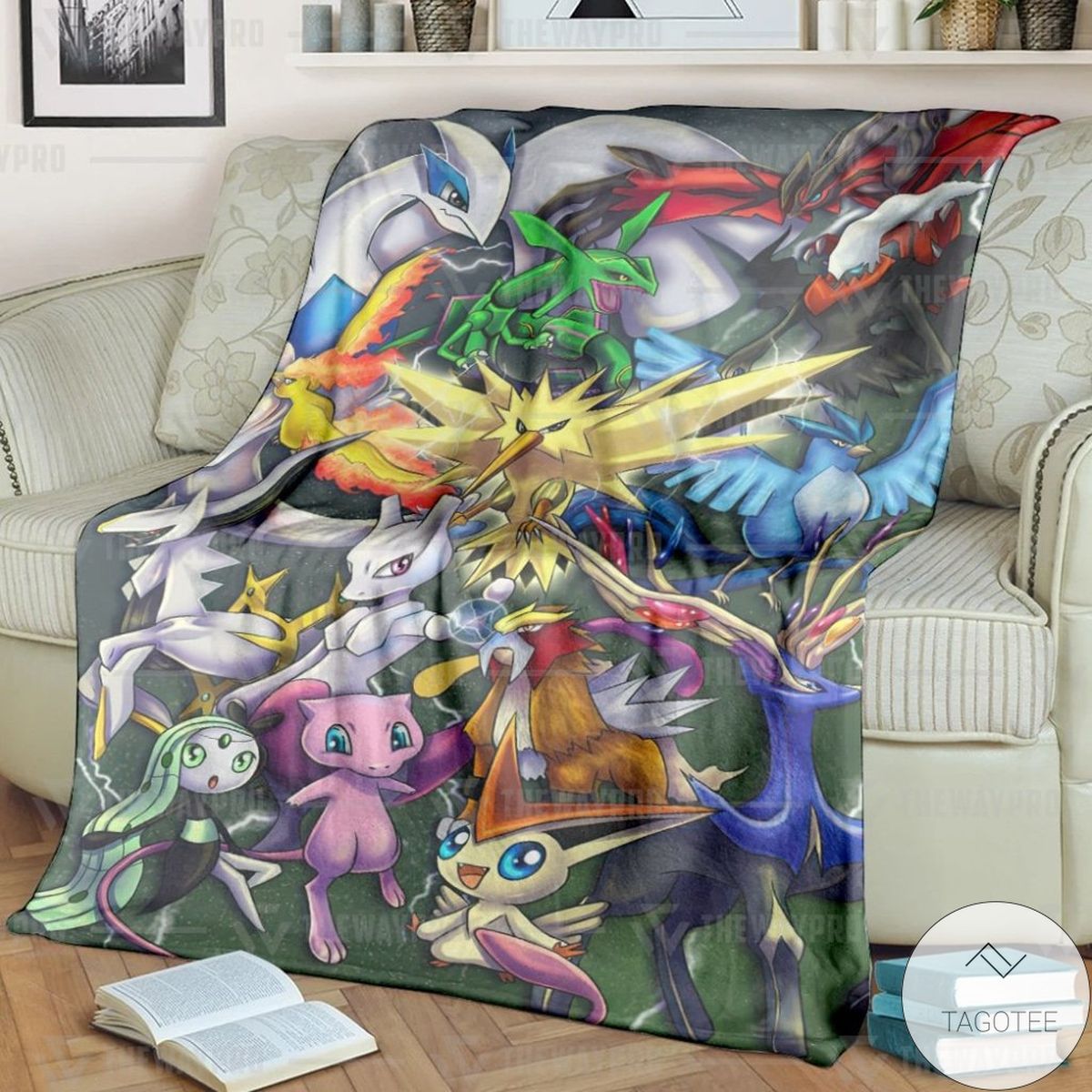 Anime Pokemon Legendary Custom Blanket