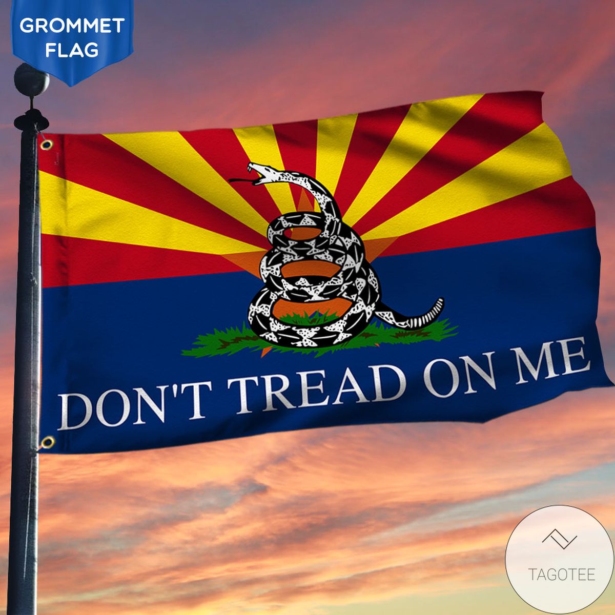 Arizona Grommet Flag Gadsden Don't Tread On Me Flag