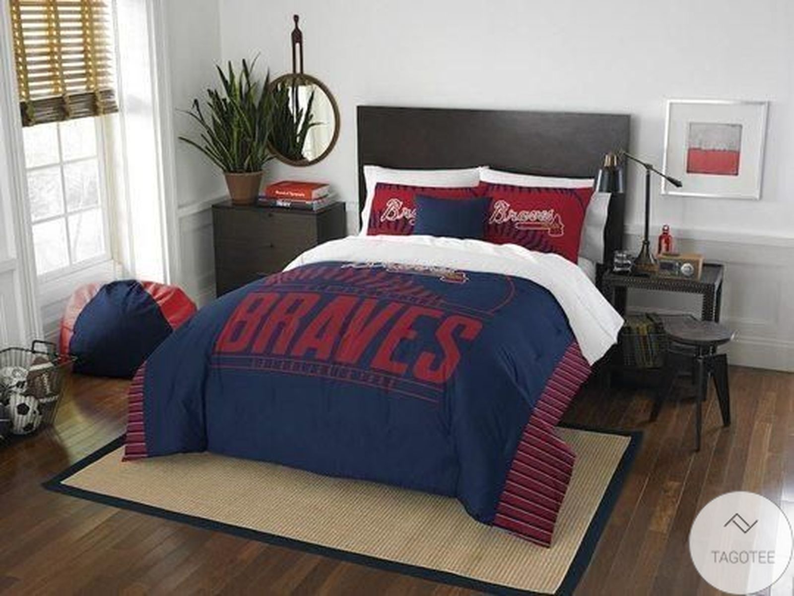 Atlanta Braves Full Printed Bedding Set
