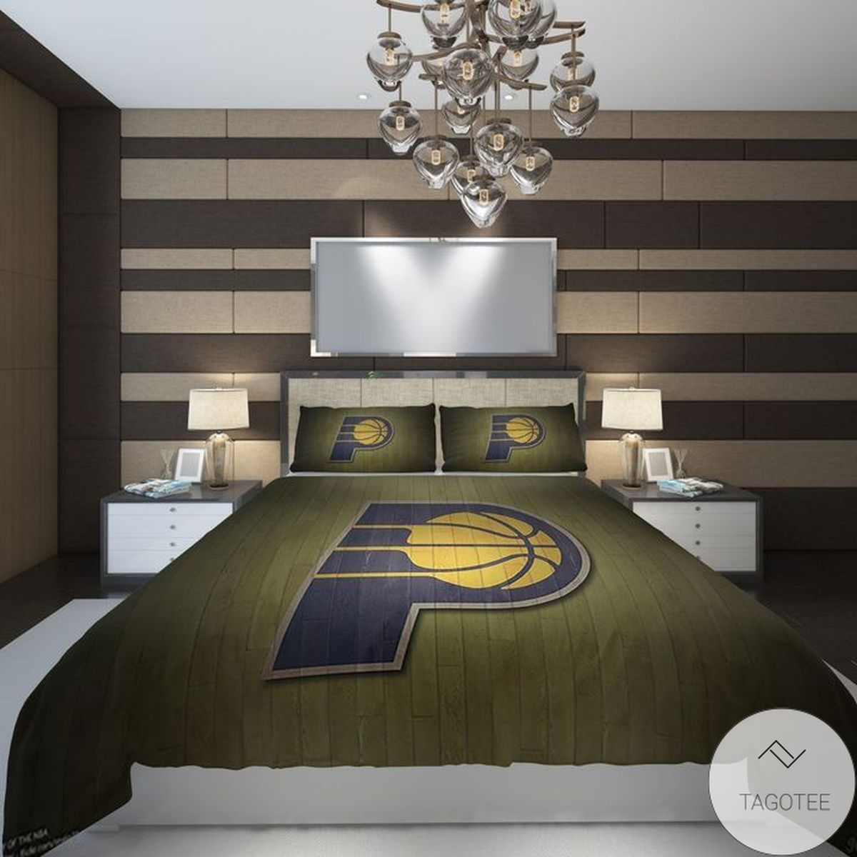 Basketball Indiana Logo Pacers Bedding Set