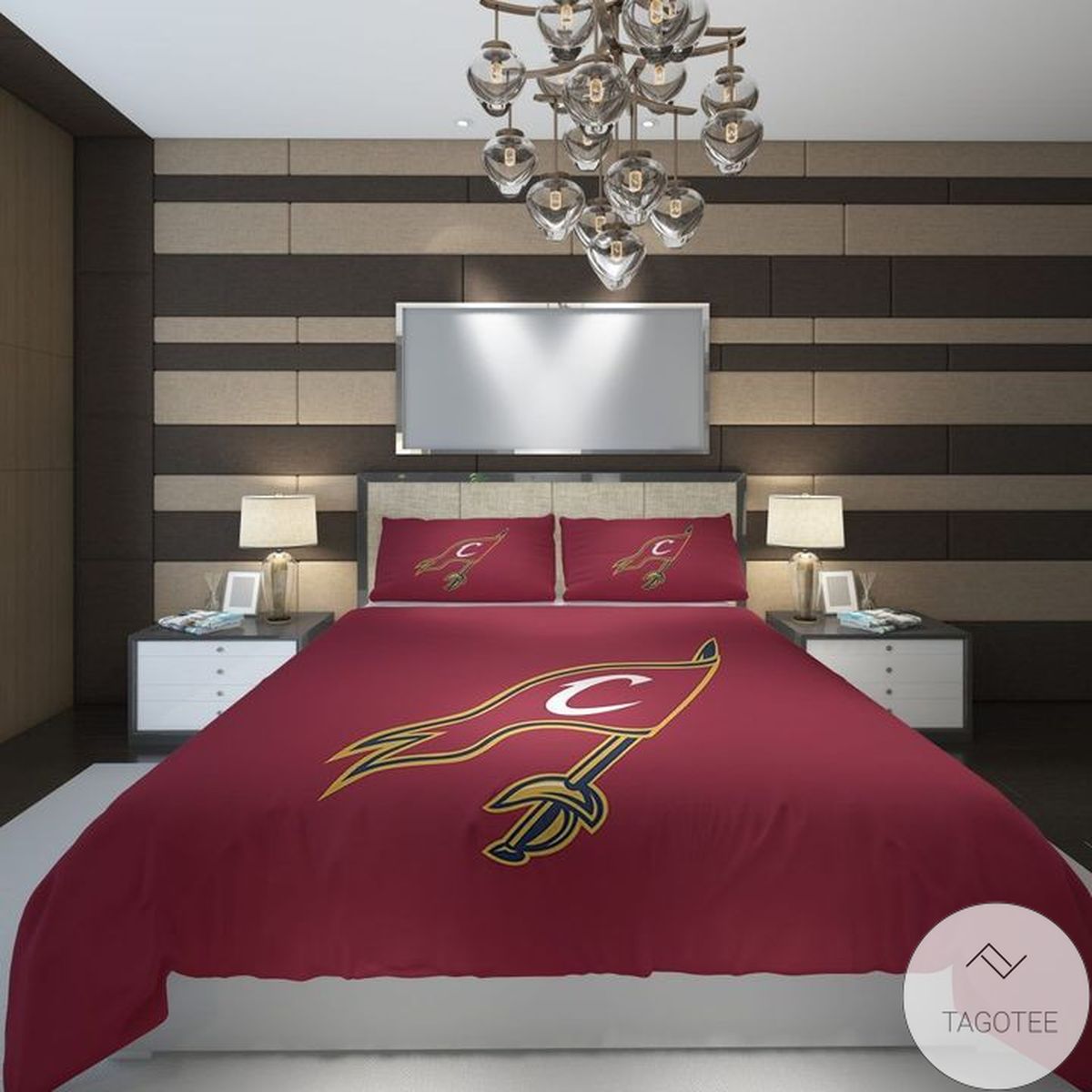 Cleveland Cavaliers Flag Basketball Bedding Set
