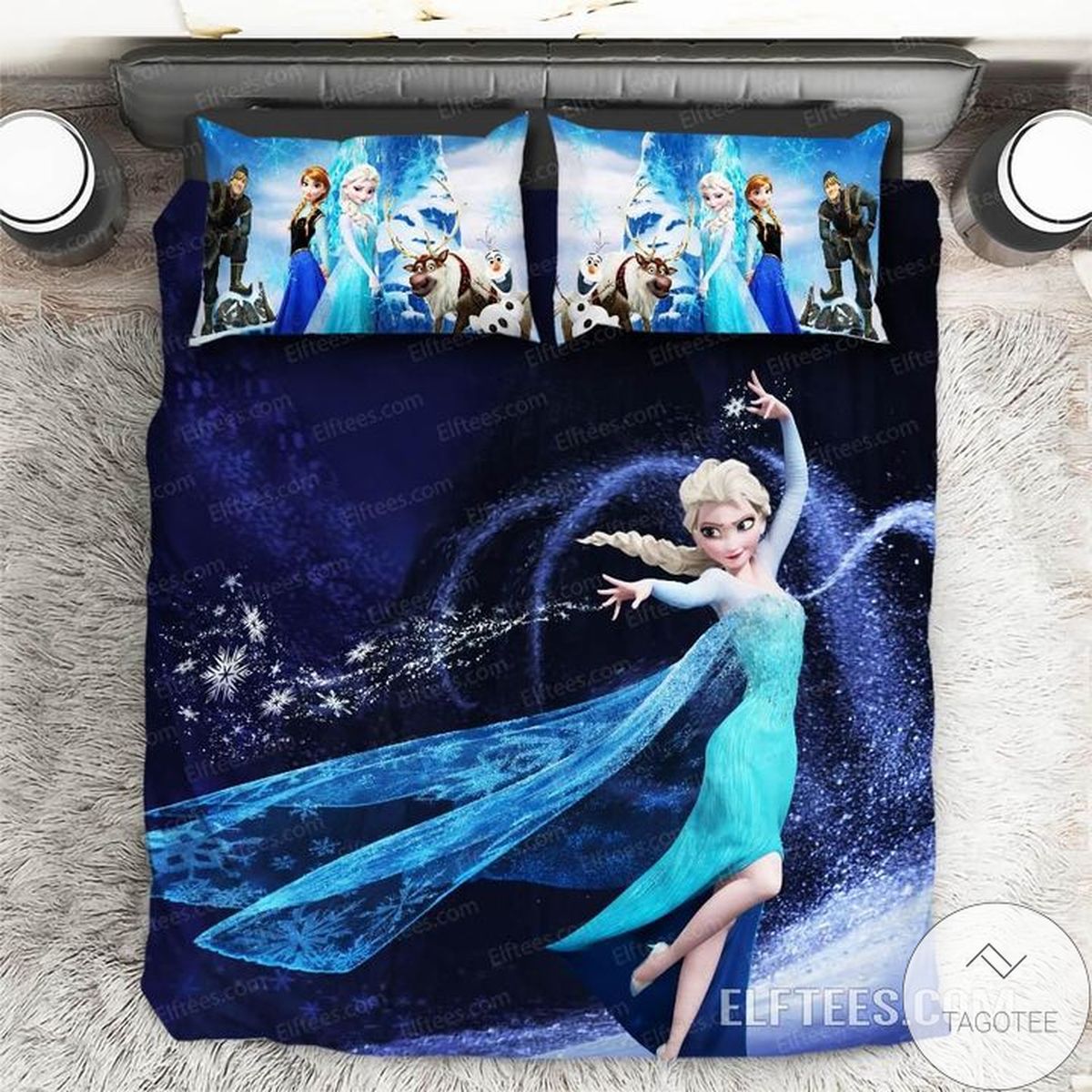 Elsa Cartoon Frozen Bedding Set