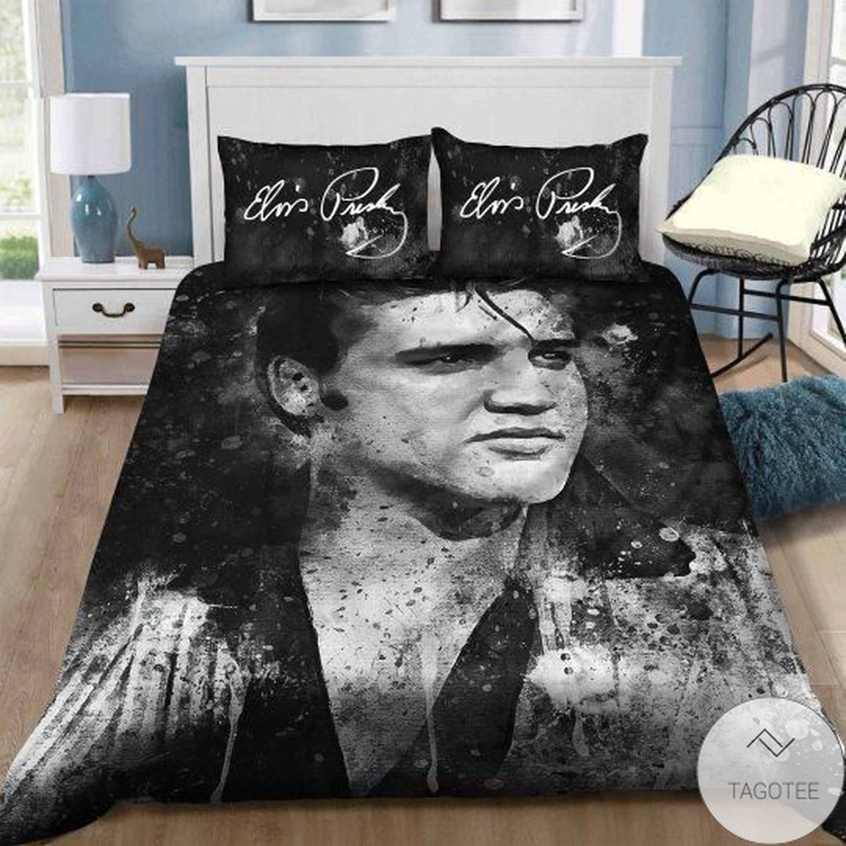 Elvis Presley Black Bedding Set