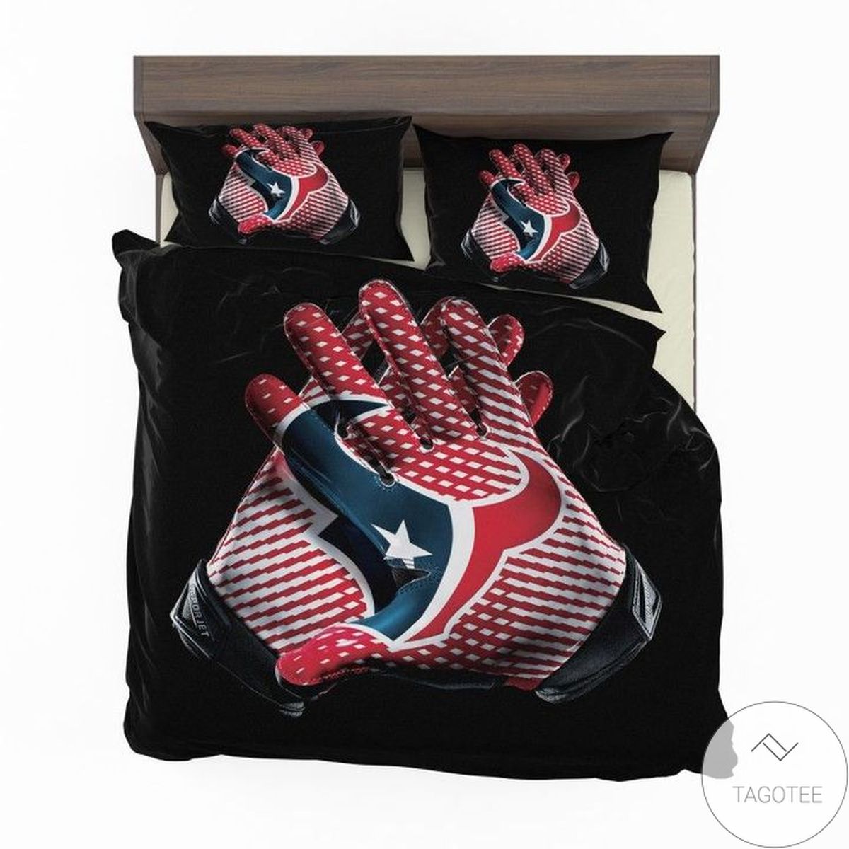 Houston Texans Football Logo Hands Bedding Set