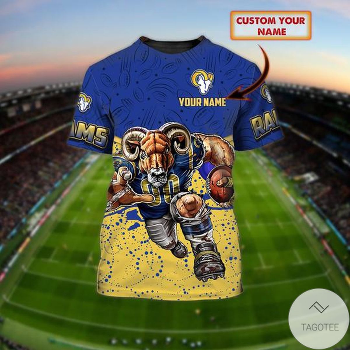Personalized Los Angeles Rams 3d Shirt
