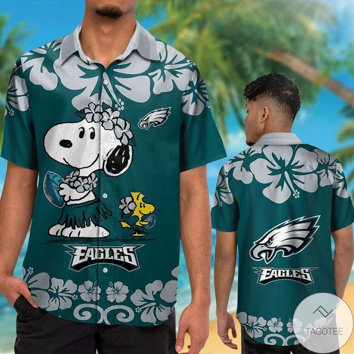Top Rated Philadelphia Eagles & Snoopy Hawaiian Shirt