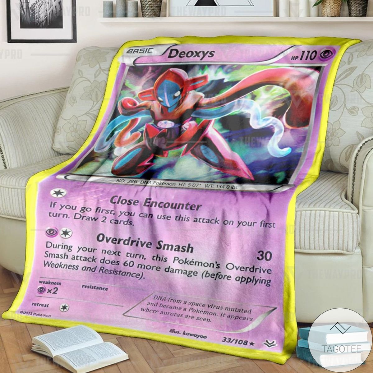 Pokemon Deoxys Cosplay Custom Blanket