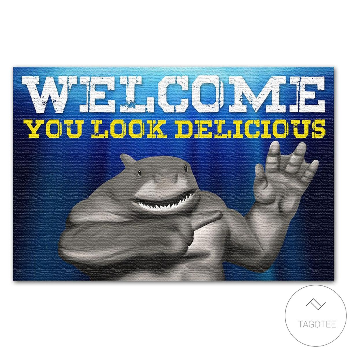 Shark Welcome You Look Delicious Doormat