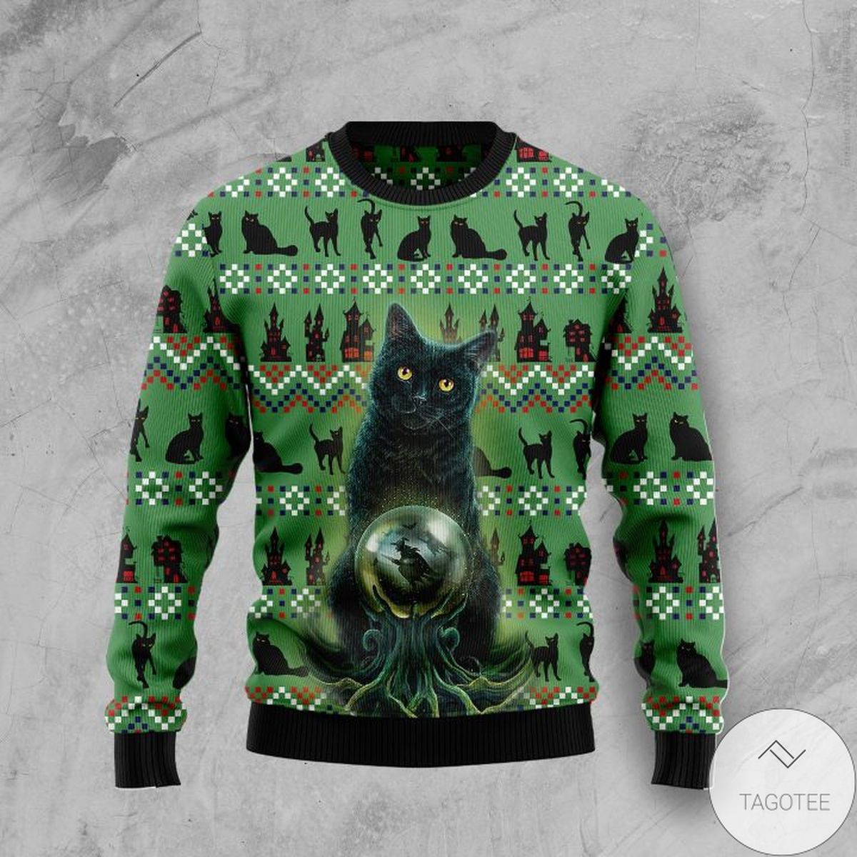 Ugly Black Cat Ugly Christmas Sweater