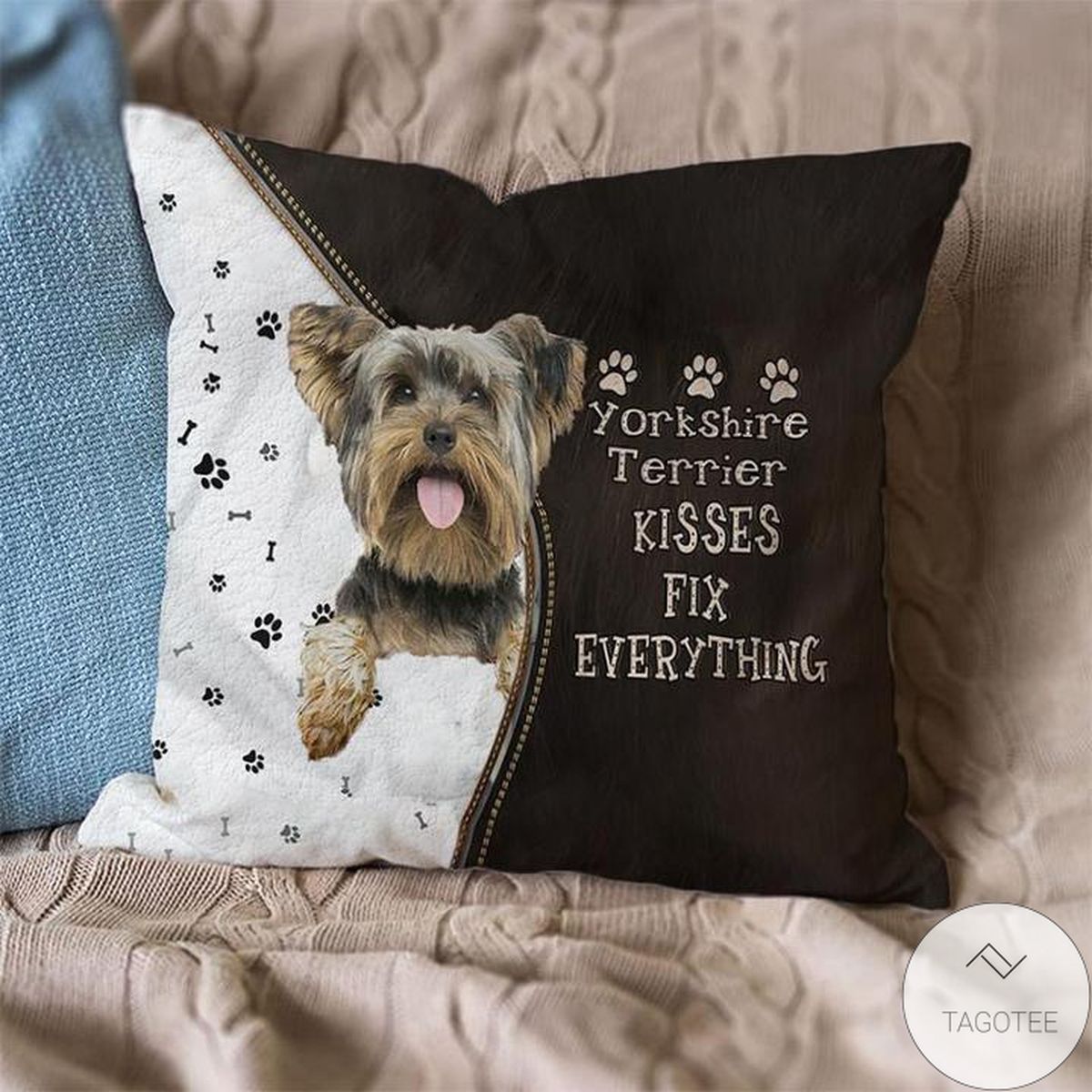 Yorkshire Terrier Kisses Fix Everything Pillowcase