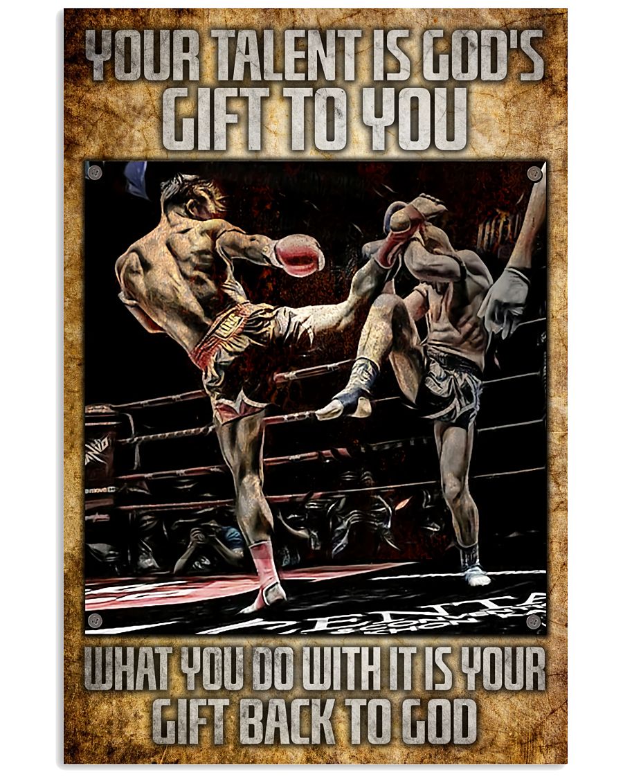 Funny Tee Boxing Your Talent Is God’s Gift For You Poster