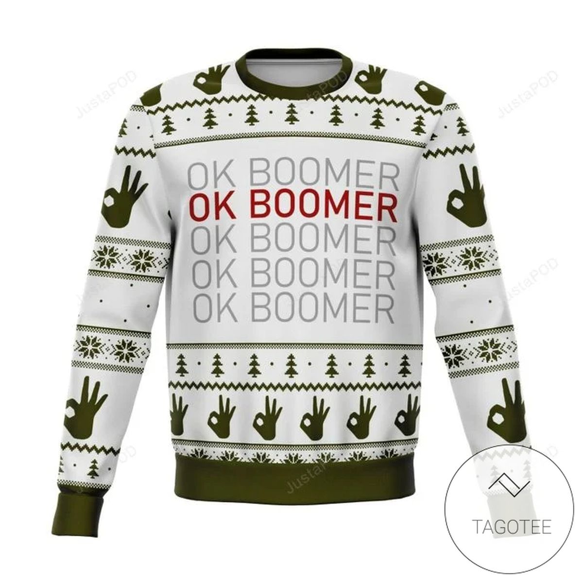 Top Rated Ok Boomer Ugly Christmas Sweater