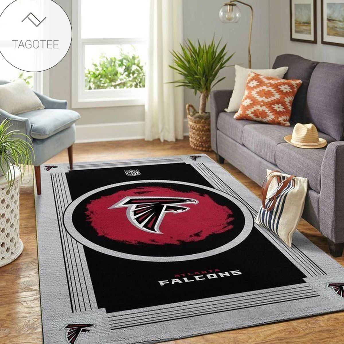 3D Atlanta Falcons Area Rug NFL Football Team Logo Carpet Living Room Rugs Floor Decor 2003031