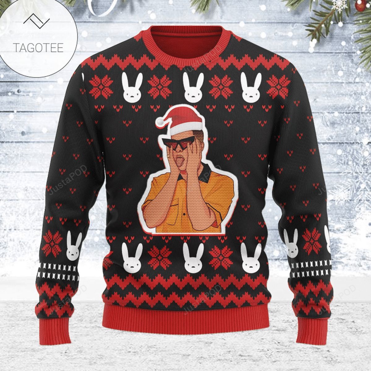 Bad Bunny Ugly Christmas Sweater
