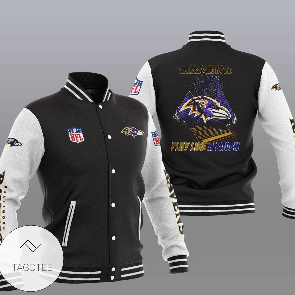 Baltimore Ravens Baseball Jacket