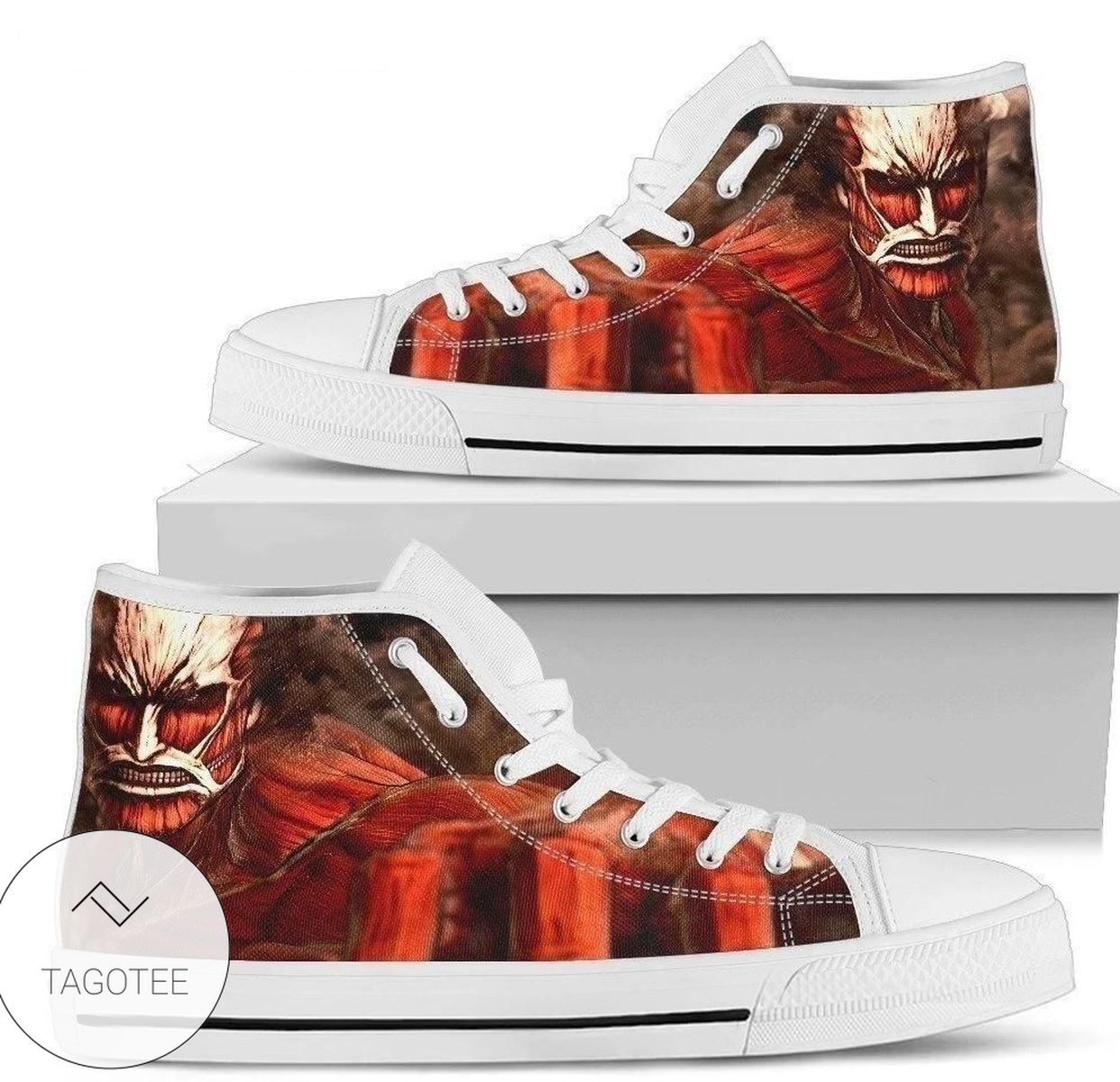 Colossal Titan Attack On Titan Sneakers High Top Shoes High Top Shoes