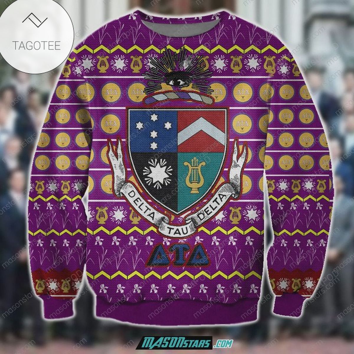 Delta Tau Delta 3D Print Ugly Christmas Sweater