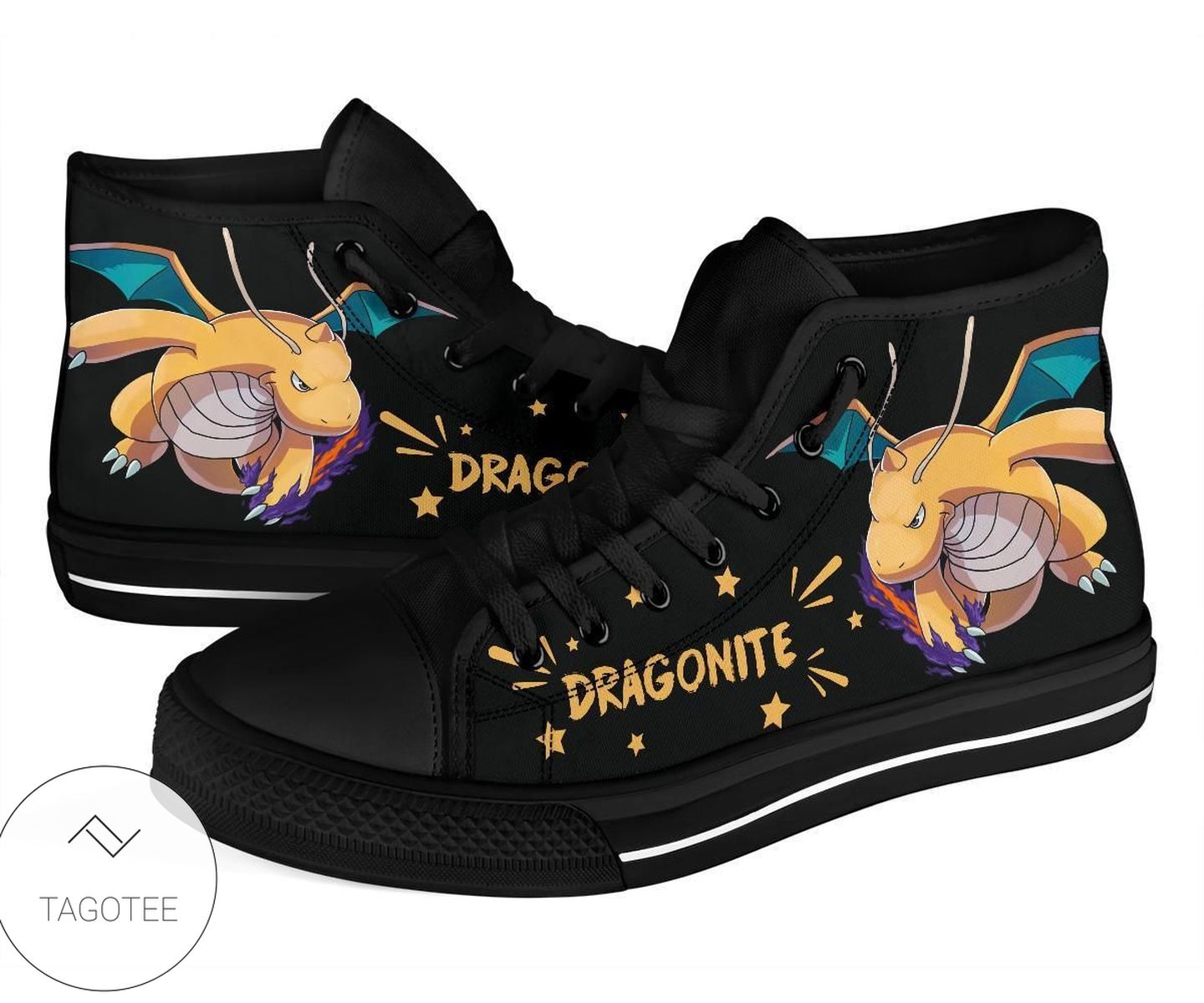 Dragonite Sneakers Pokemon High Top Shoes Gift Idea High Top Shoes
