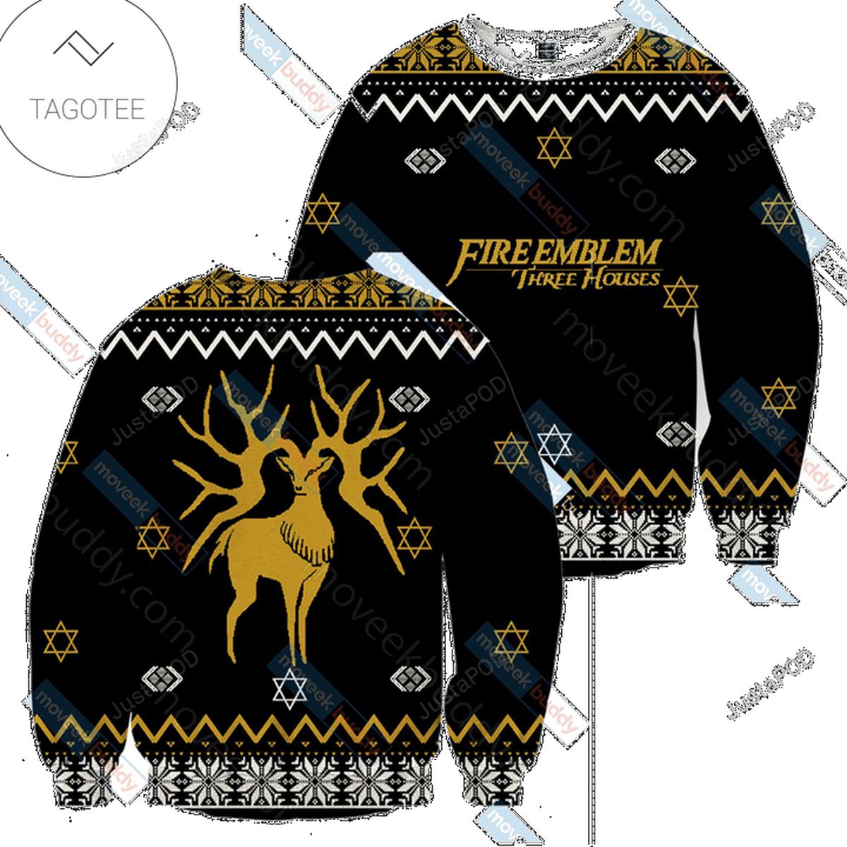 Fire Emblem Three Houses The Golden Deer Christmas Ugly Sweater