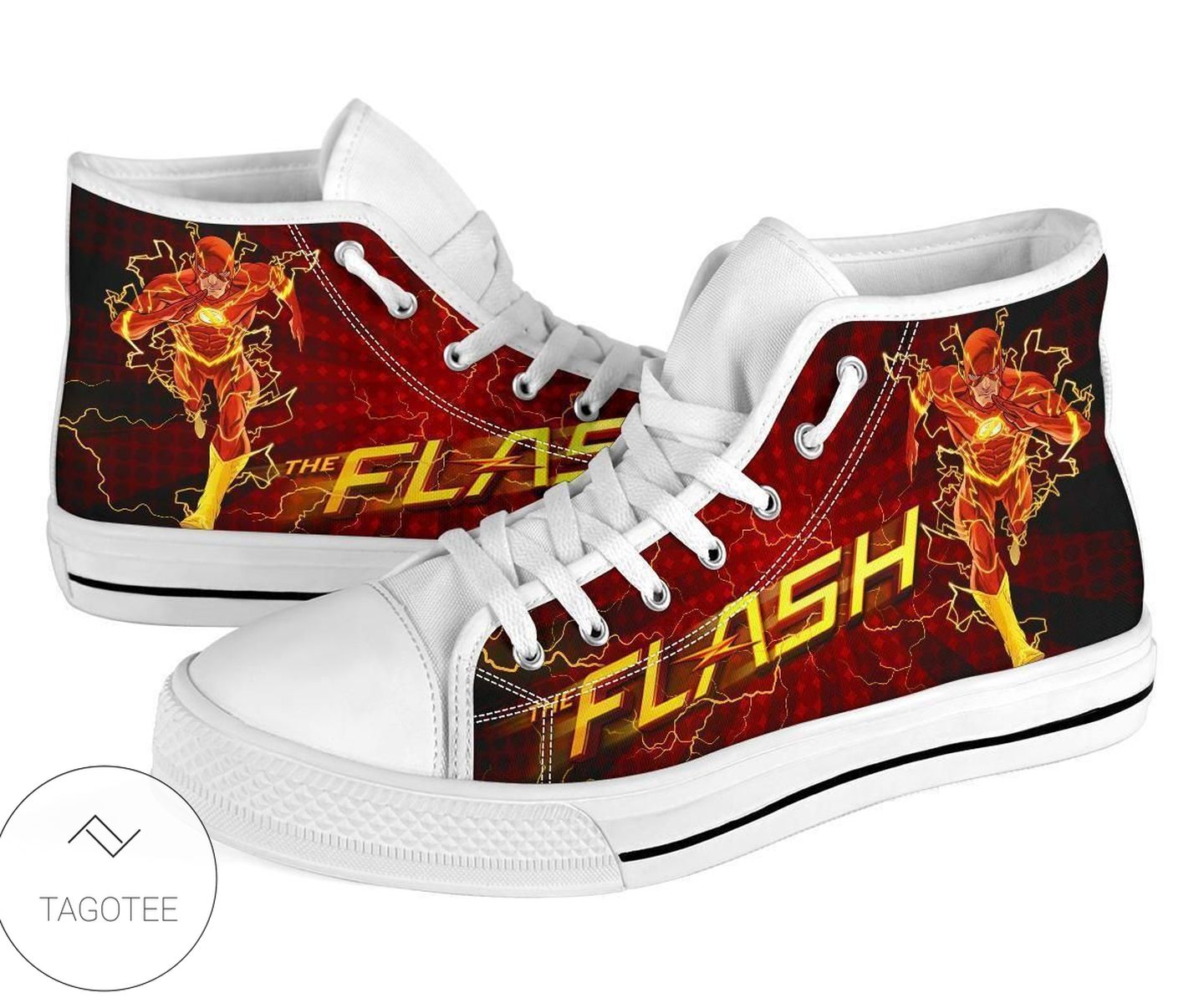Flash Sneakers Super Heroes High Top Shoes Fan High Top Shoes
