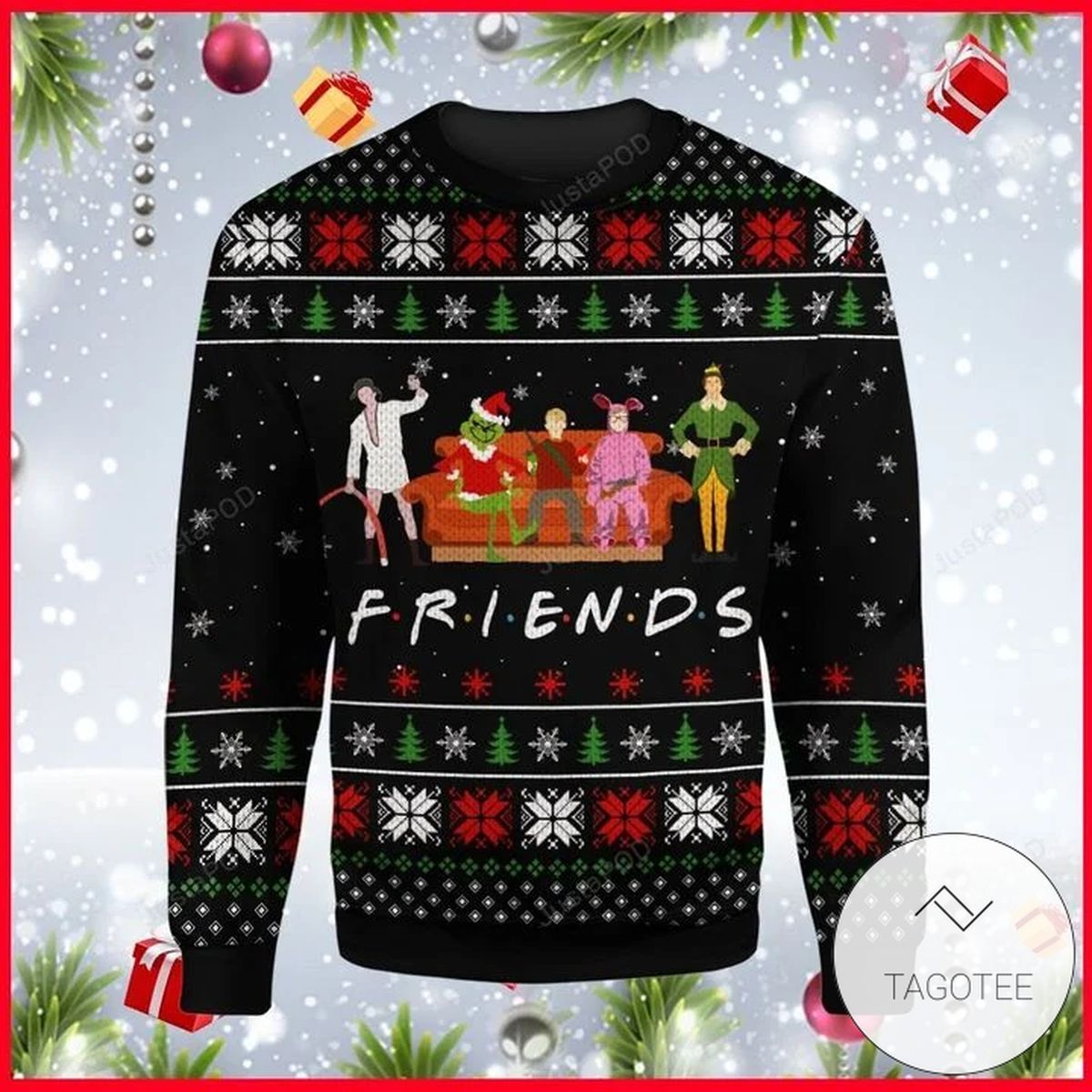 Friends Christmas Movie Ugly Christmas Sweater