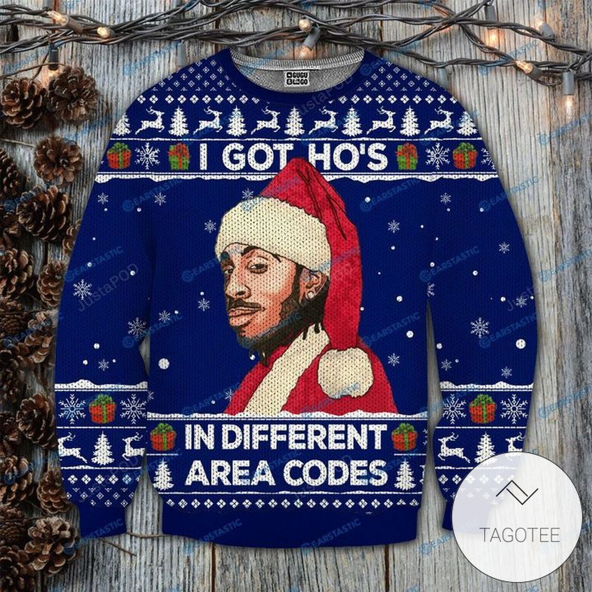 Ludacris I Got Ho's In Different Area Codes Ugly Christmas Sweater
