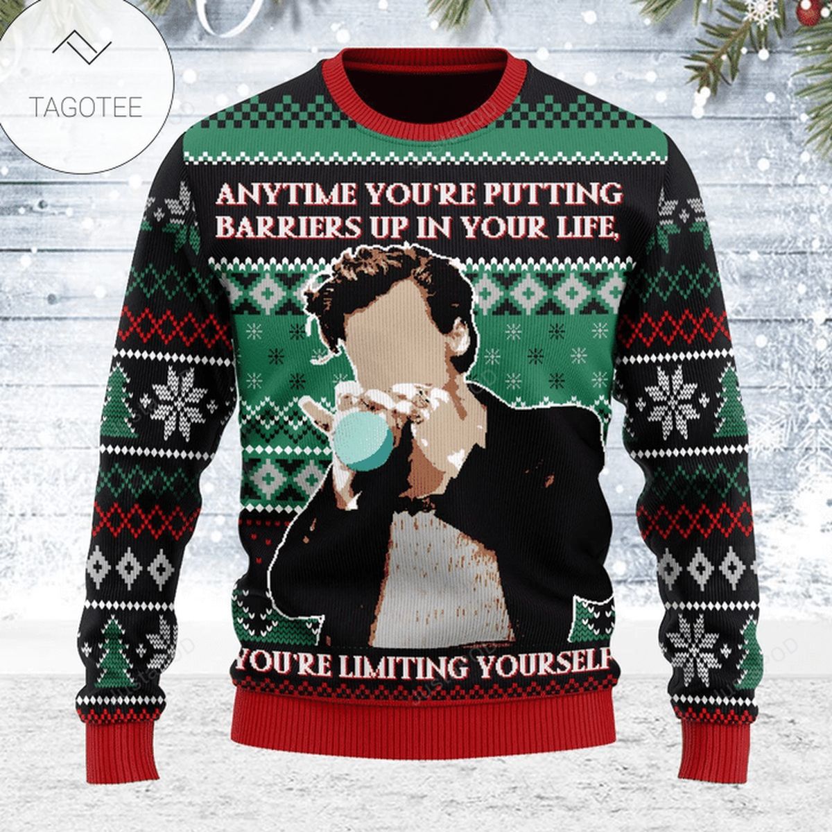 Merry Christmas Harry Styles Vouge Ugly Christmas Sweater