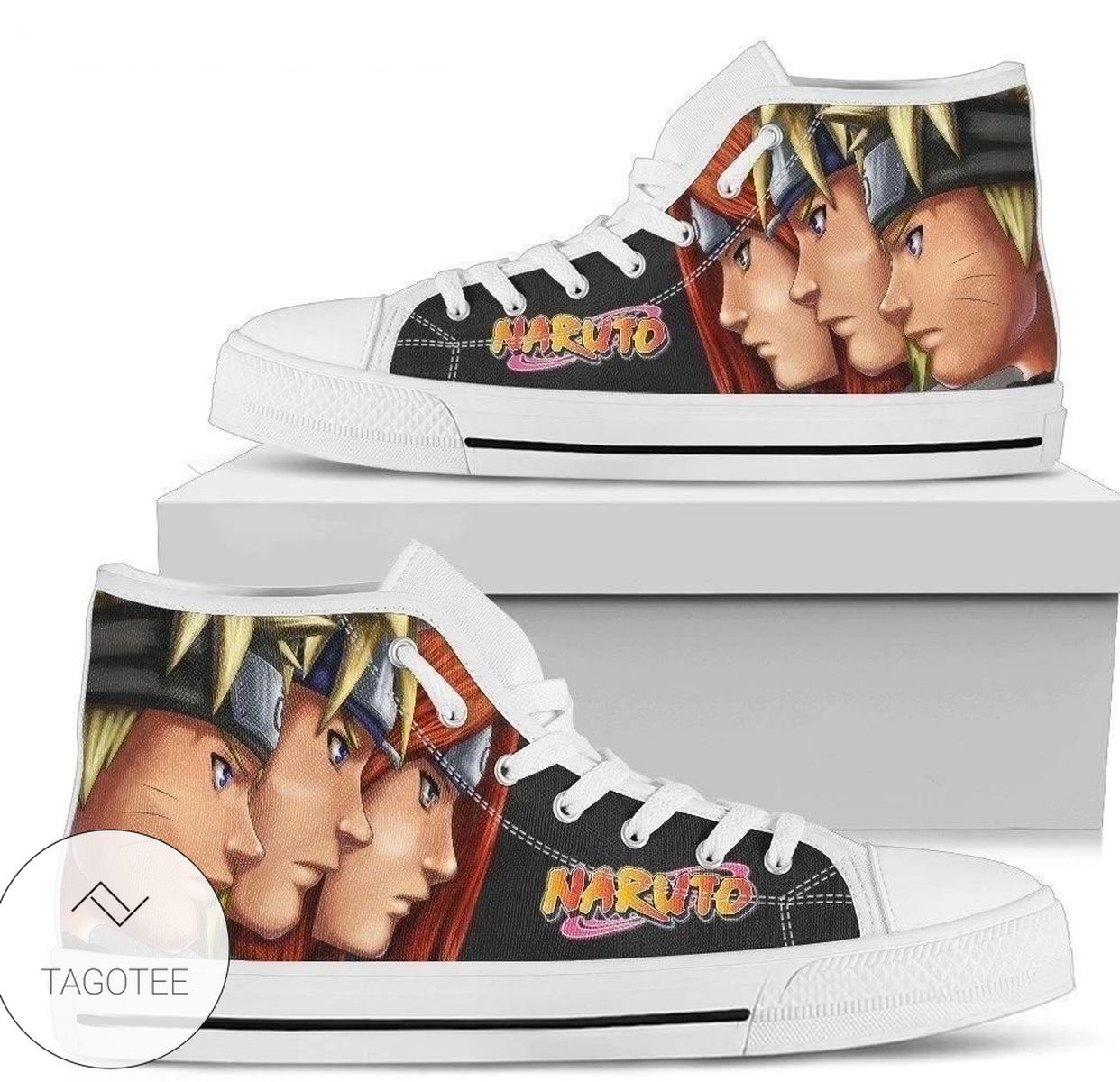 Naruto Evolution Anime Sneakers High Top Shoes Fan High Top Shoes