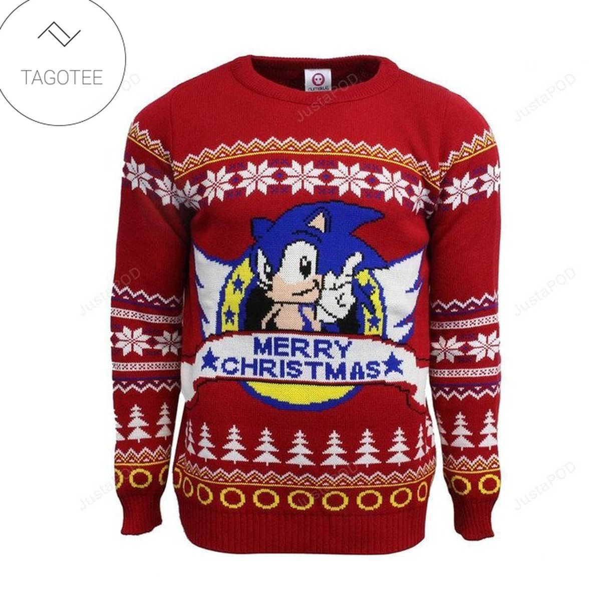 Official Classic Sonic the Hedgehog Christmas Ugly Sweater