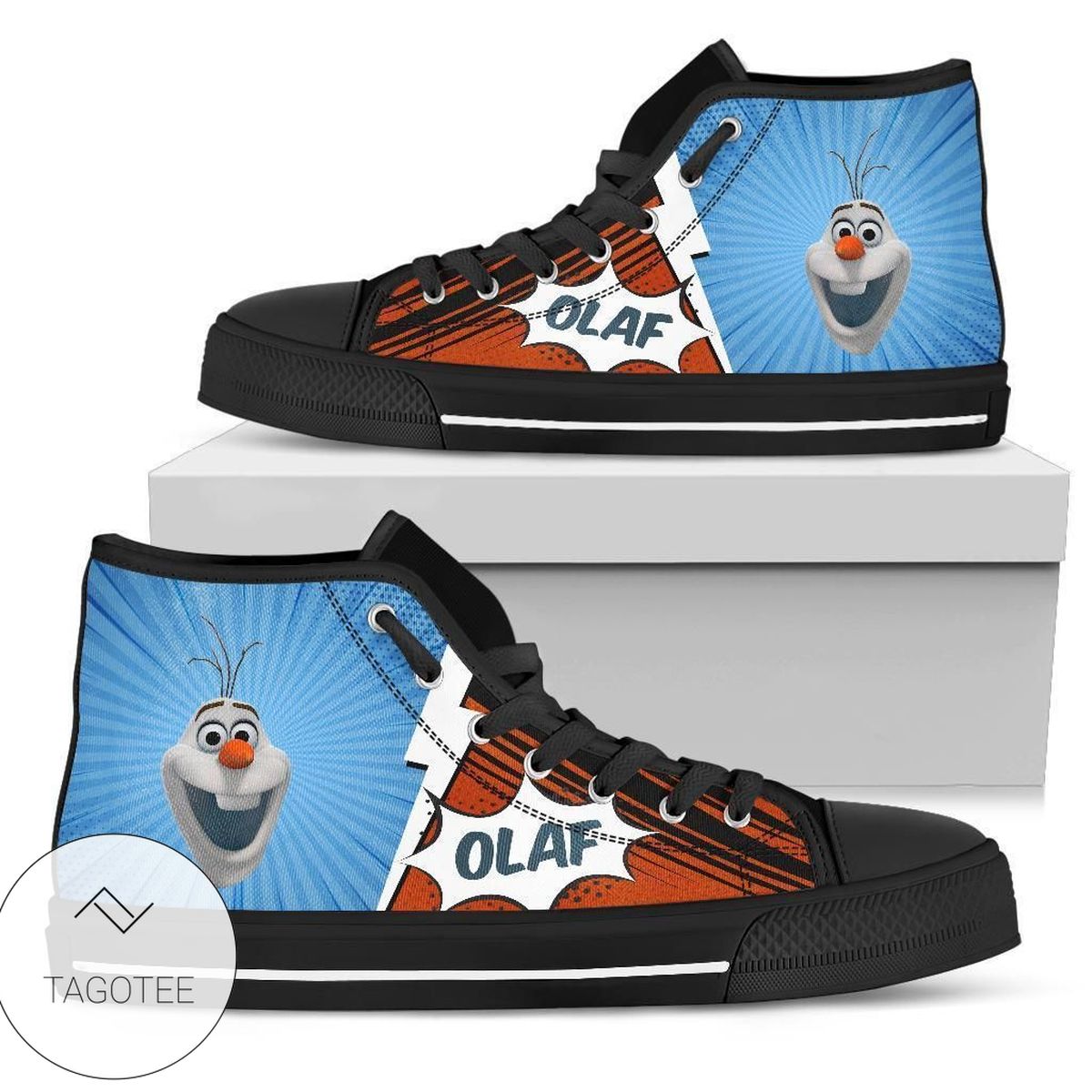 Olaf Sneakers Frozen High Top Shoes Fan High Top Shoes