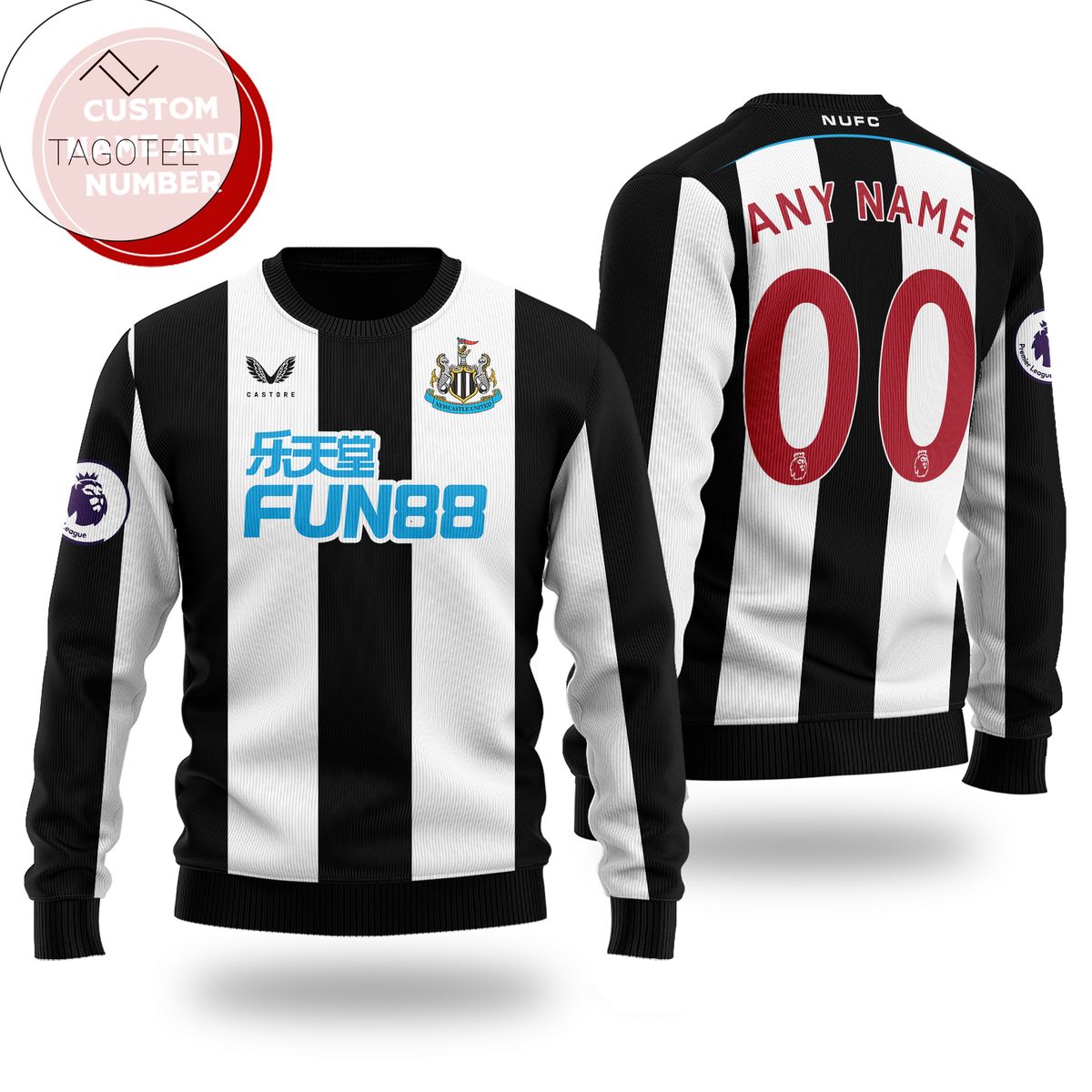 Personalized Newcastle United Premier League Ugly Christmas Sweater