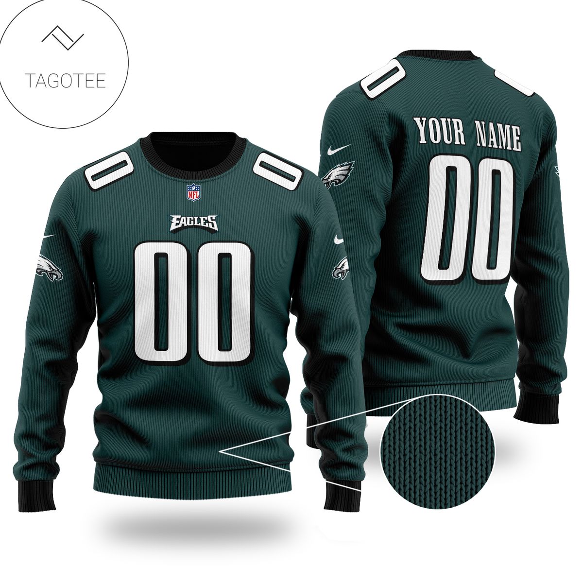 Top Rated Personalized Philadelphia Eagles Ugly Christmas Sweater