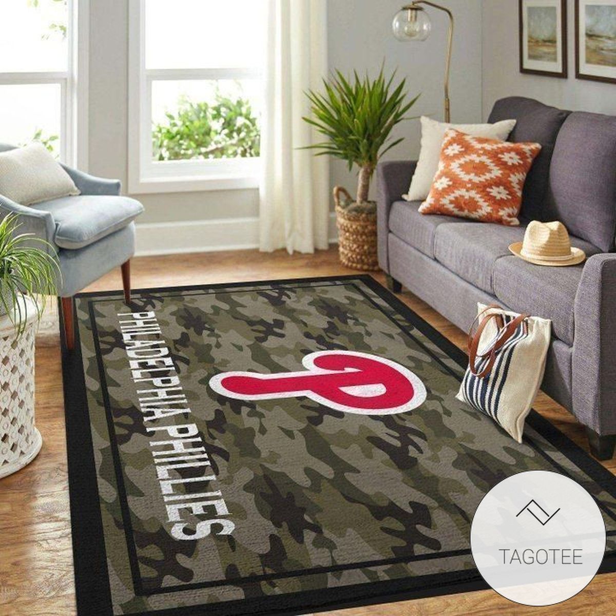 Philadelphia Phillies Area Rug MLB Baseball Team Logo Carpet Living Room Rugs Floor Decor 2003271