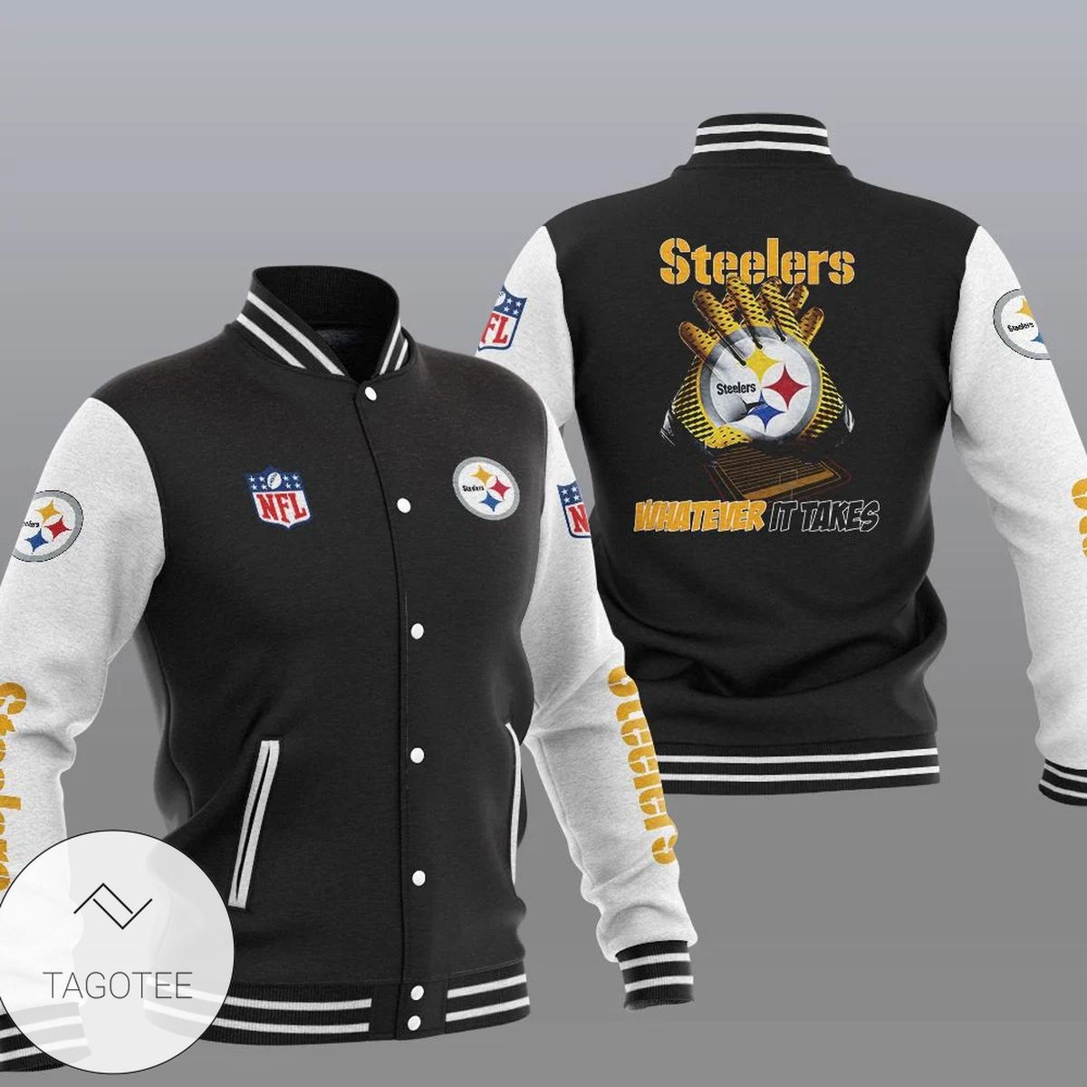 Pittsburgh Steelers Baseball Jacket