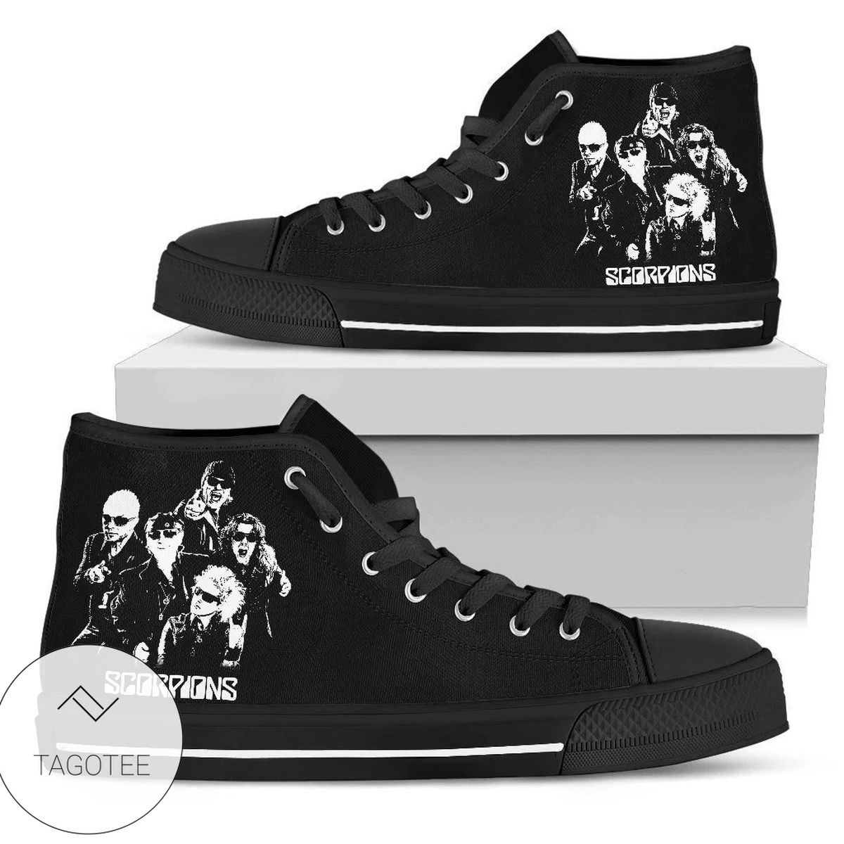 Scorpions Band Sneakers High Top Shoes For Music High Top Shoes